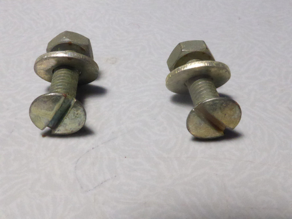 NOS vintage 2 vis téte ronde fendue attache  cabochon support de phare  de vélo