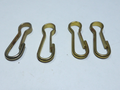 ✨ Lot de 4 Crochets Simplex Zingués – Mousquetons Vintage – Ancien Stock✨