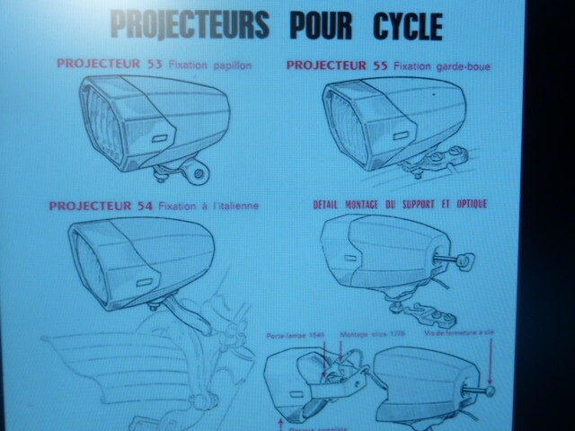 1 ancien vintage support porte cycles velo luxor feu 53 54 55