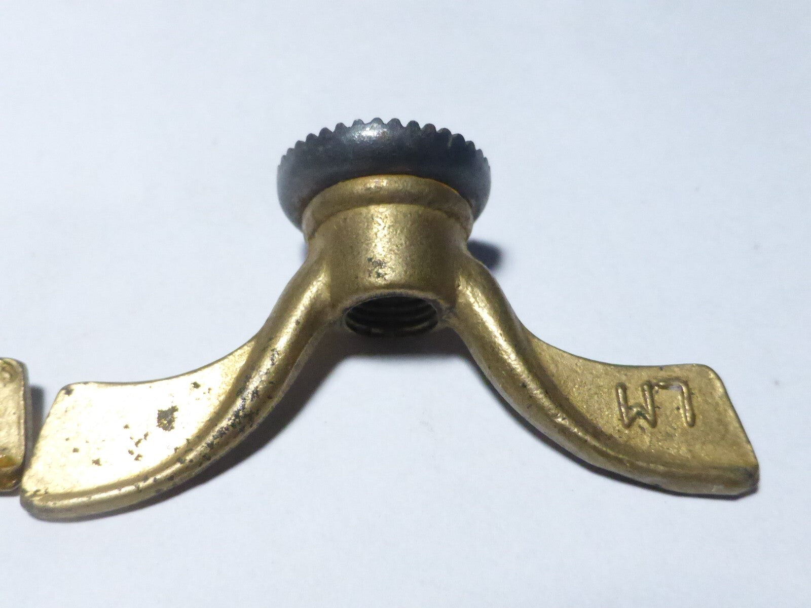 2 anciens Ecrous Papillon Velo Ancien Set Wing Nuts Brass 9 mm vintage LM