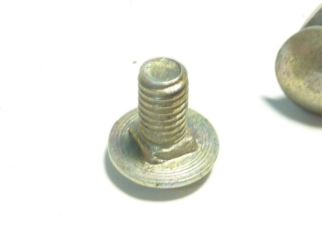 NOS 7 tète ronde bombé méplat  vis bolt screw acier  boulon vintage