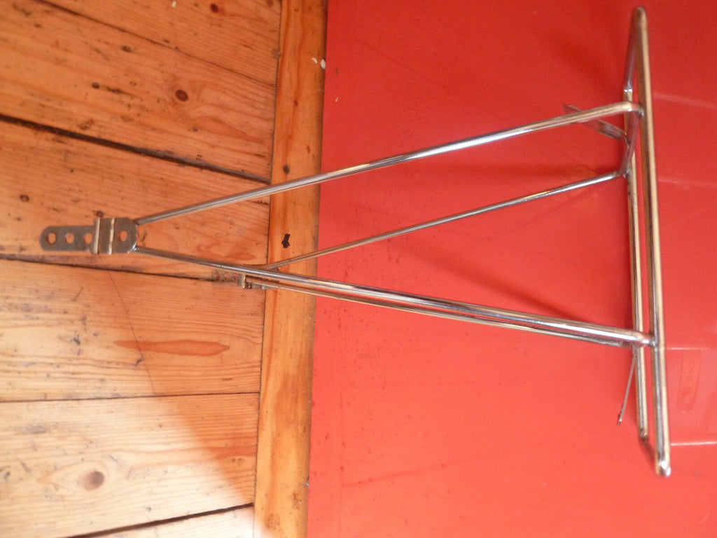 velo ancien - porte bagages acier chromé F.FIOL H=32 cm L 20x8 cm enfant pliable