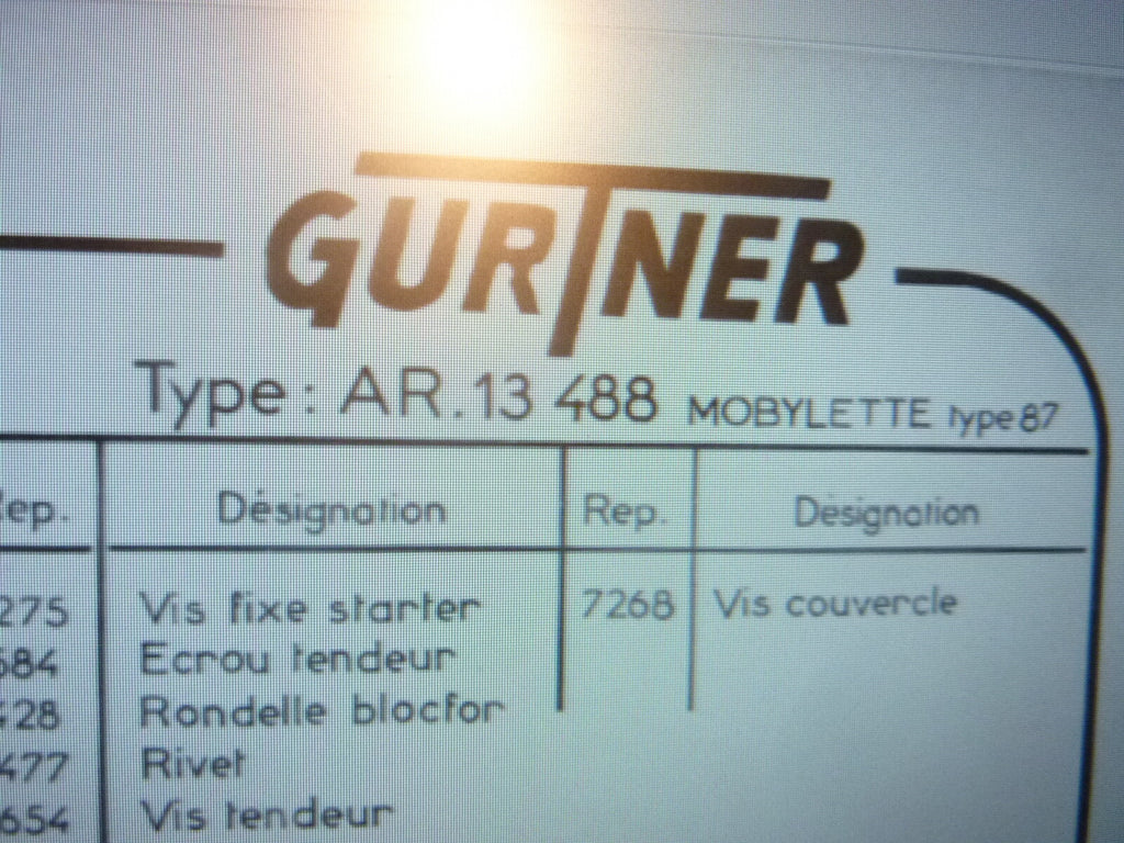 ✨ NOS Original Joint carburateur Gurtner 4763 -11,7 - 24 mm neuf ancien stock✨