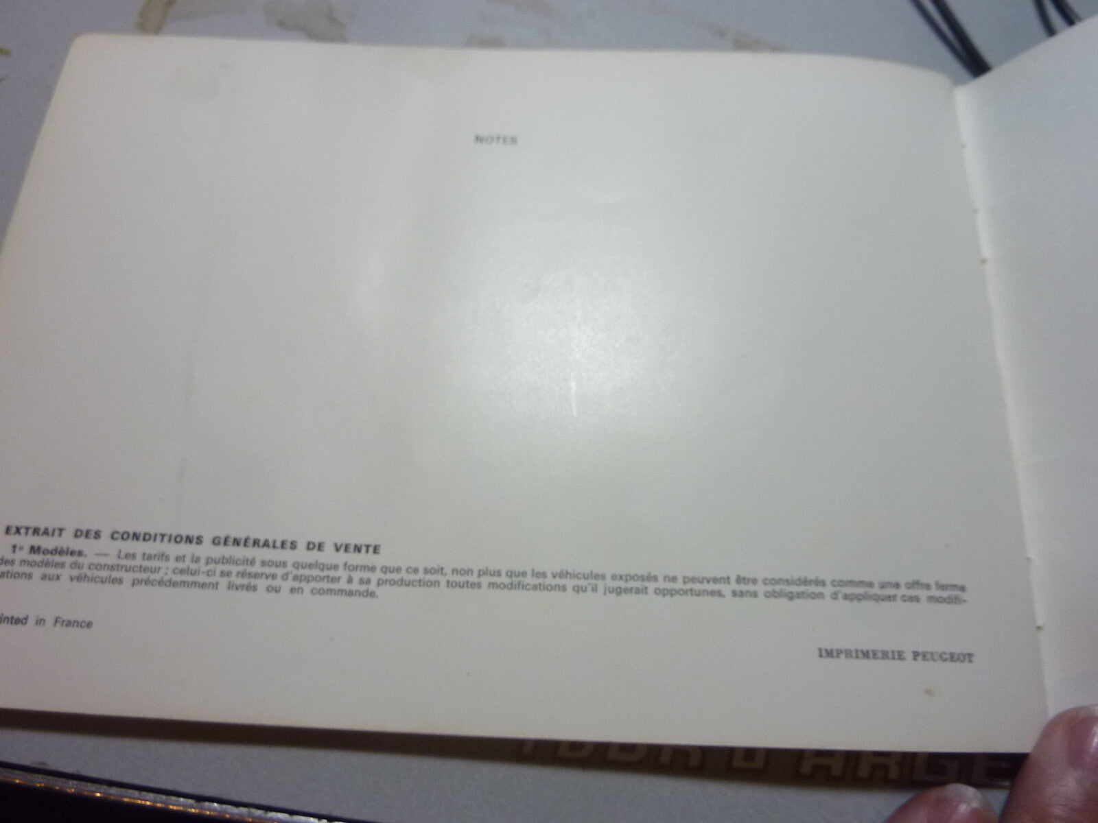 Peugeot 204 Livret notice conduite entretien Mars 71 11° édition