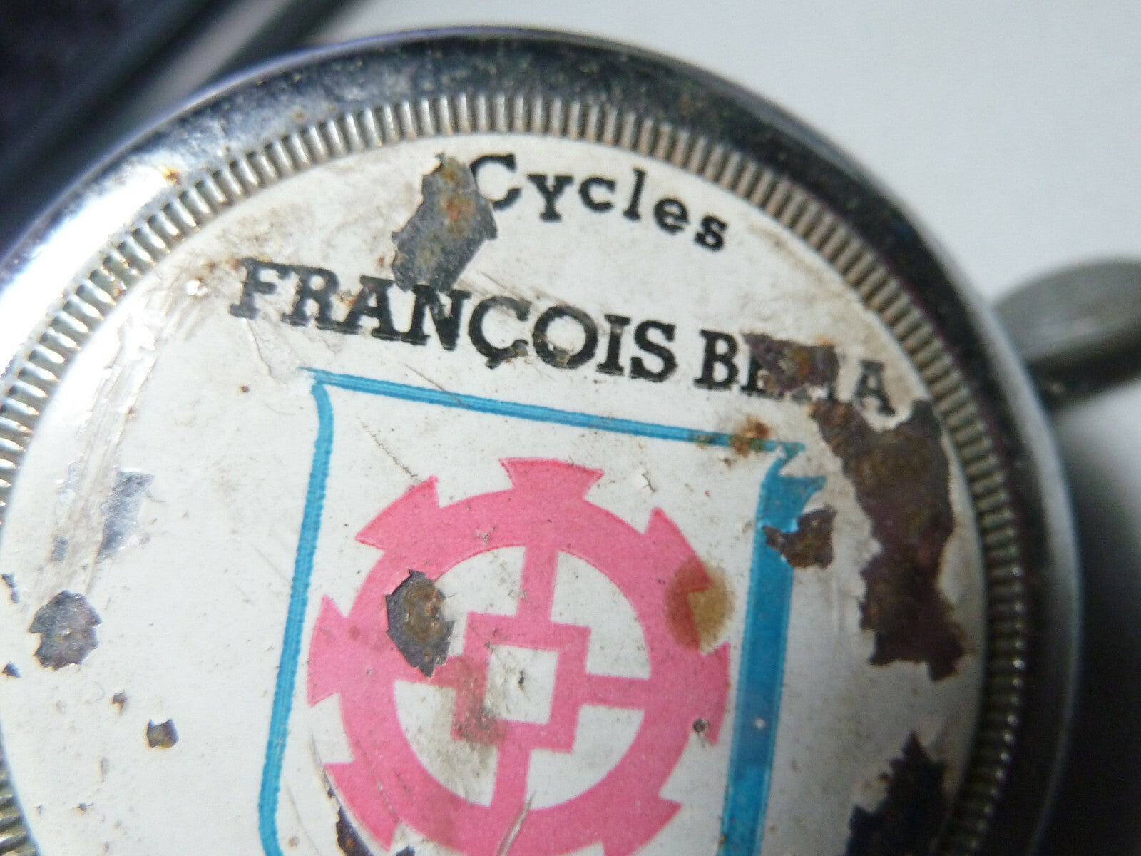sonnette Vintage Germany cycles Beha Mulhouse  Peugeot Old Logo Engraved Bike