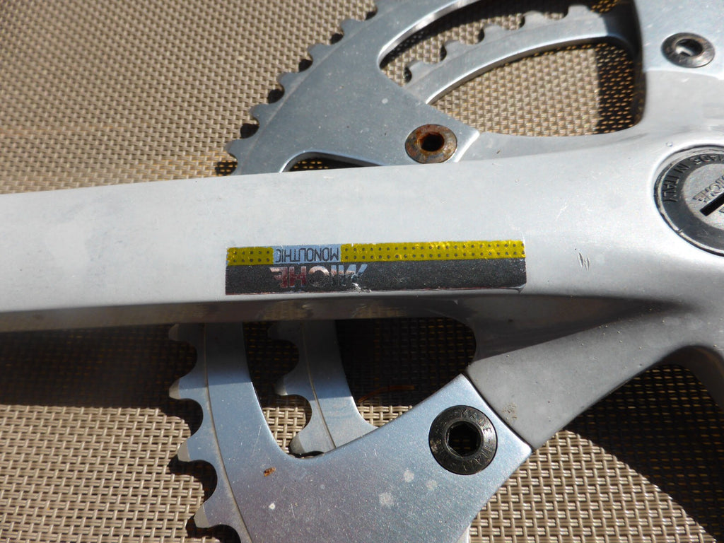 NOS Miche Monolithic Bicycle Crankset Double chainring 52-42