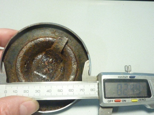 Ancien bouchon Chromé de réservoir à carburant voiture moto