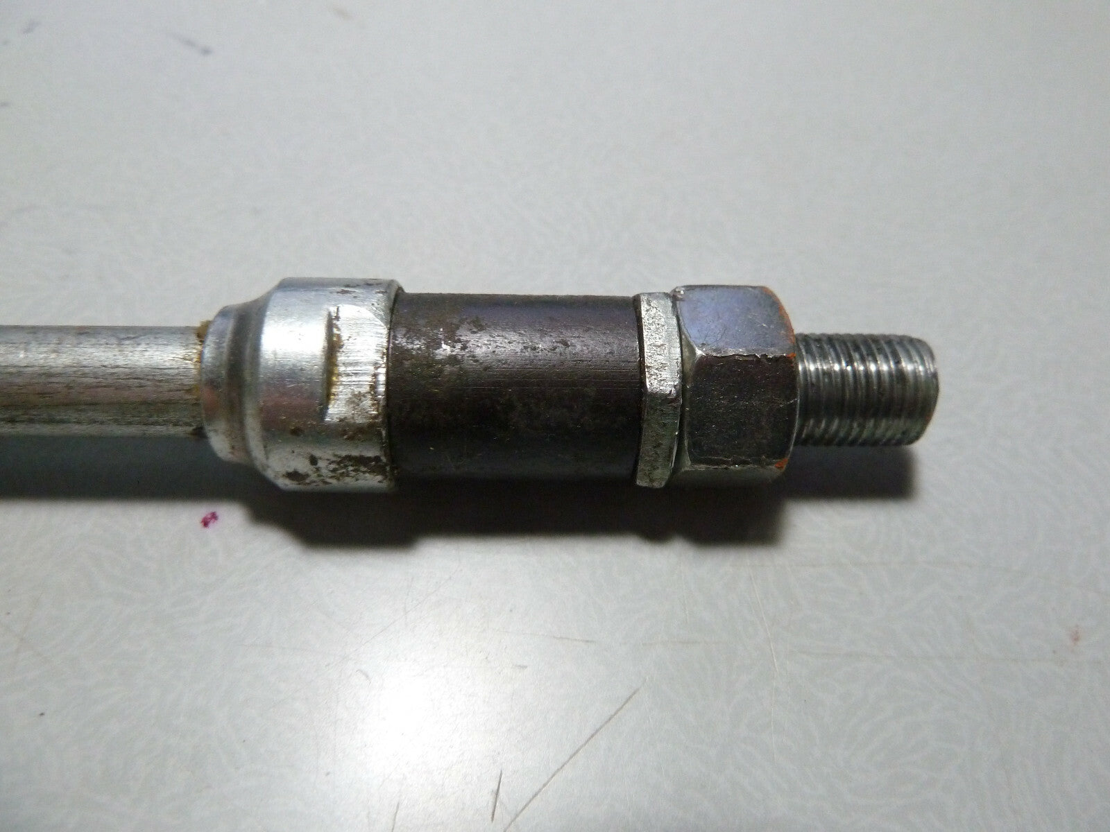 NOS vintage axe moyeux roue 9.5 mm L 163 mm cone de 16.5 mm