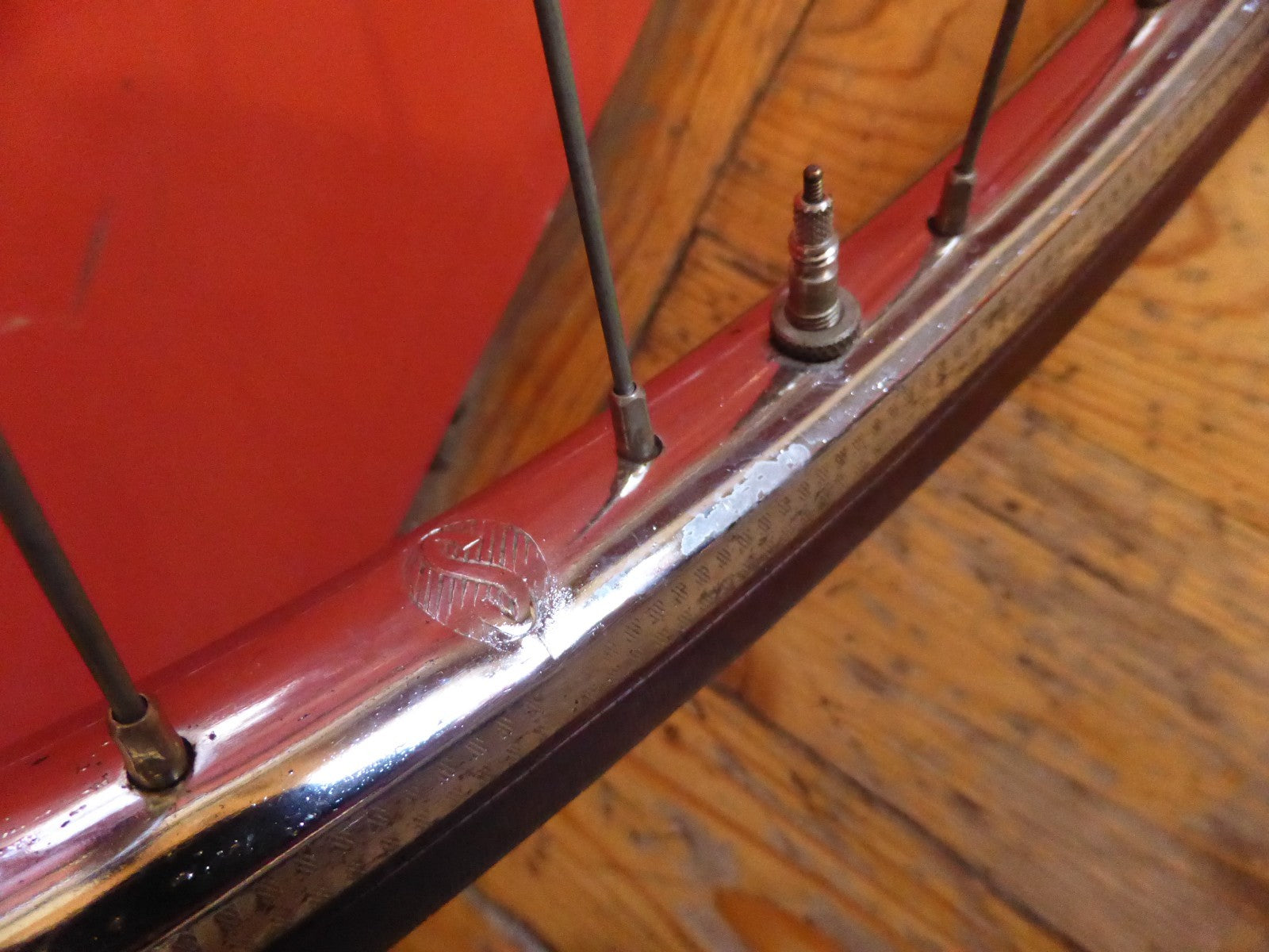 ✨NOS Roue avant velo vintage 650A (590) – 1975 – jante chromée - pneu Michelin✨