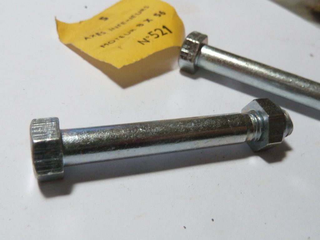 ✨ NOS ALGI – 2 Axes Fixation Moteur M8 8x56 mm – Mobylette – Ancien Stock ✨