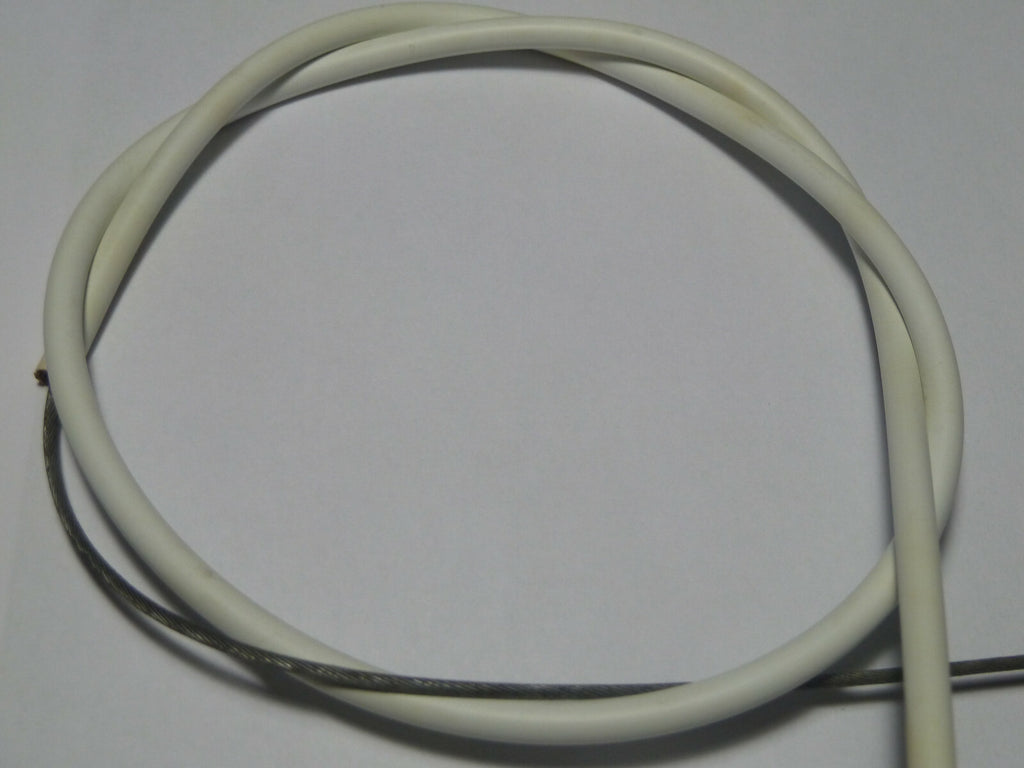 ancien cable gaine blanche frein avant velo vintage pliable Longueur total 78 cm