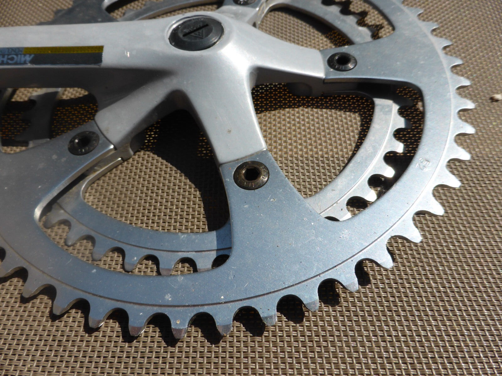 NOS Miche Monolithic Bicycle Crankset Double chainring 52-42