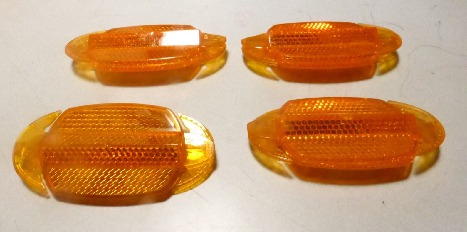 4x TPL bicycle reflector spoke spotlight cat eyes orange 04011  catadioptre velo