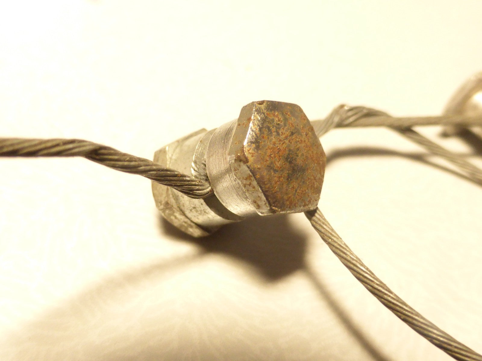 Butée de gaine Mafac frein arrière brake cable velo ancien vintage pontet