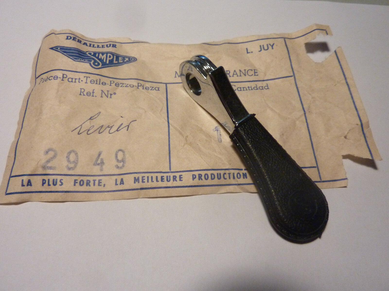 NOS LEVIER DE VITESSES ANCIEN Simplex 2949 criterium Shifter