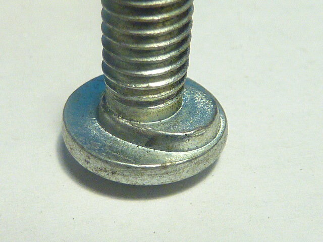 ✨ NOS tète ronde bombé méplat 2 vis bolt screw vintage velo cyclo mobylette✨