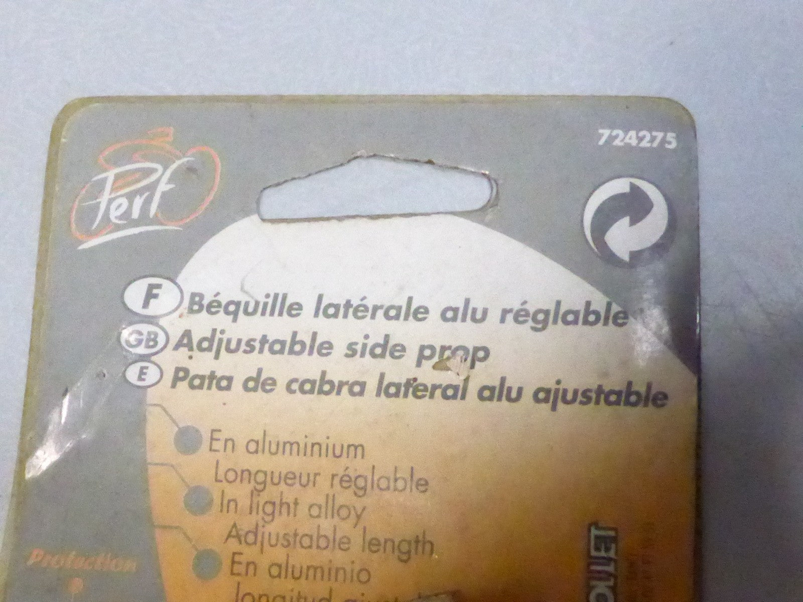 NOS béquille vélo réglable vintage