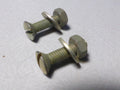 NOS vintage 2 vis téte ronde fendue attache  cabochon support de phare  de vélo