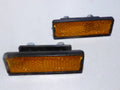 Set Of 2 Vintage Cat Eye RR-0223 Pedal Reflectors TPP30 Amber Black CatEye Japan