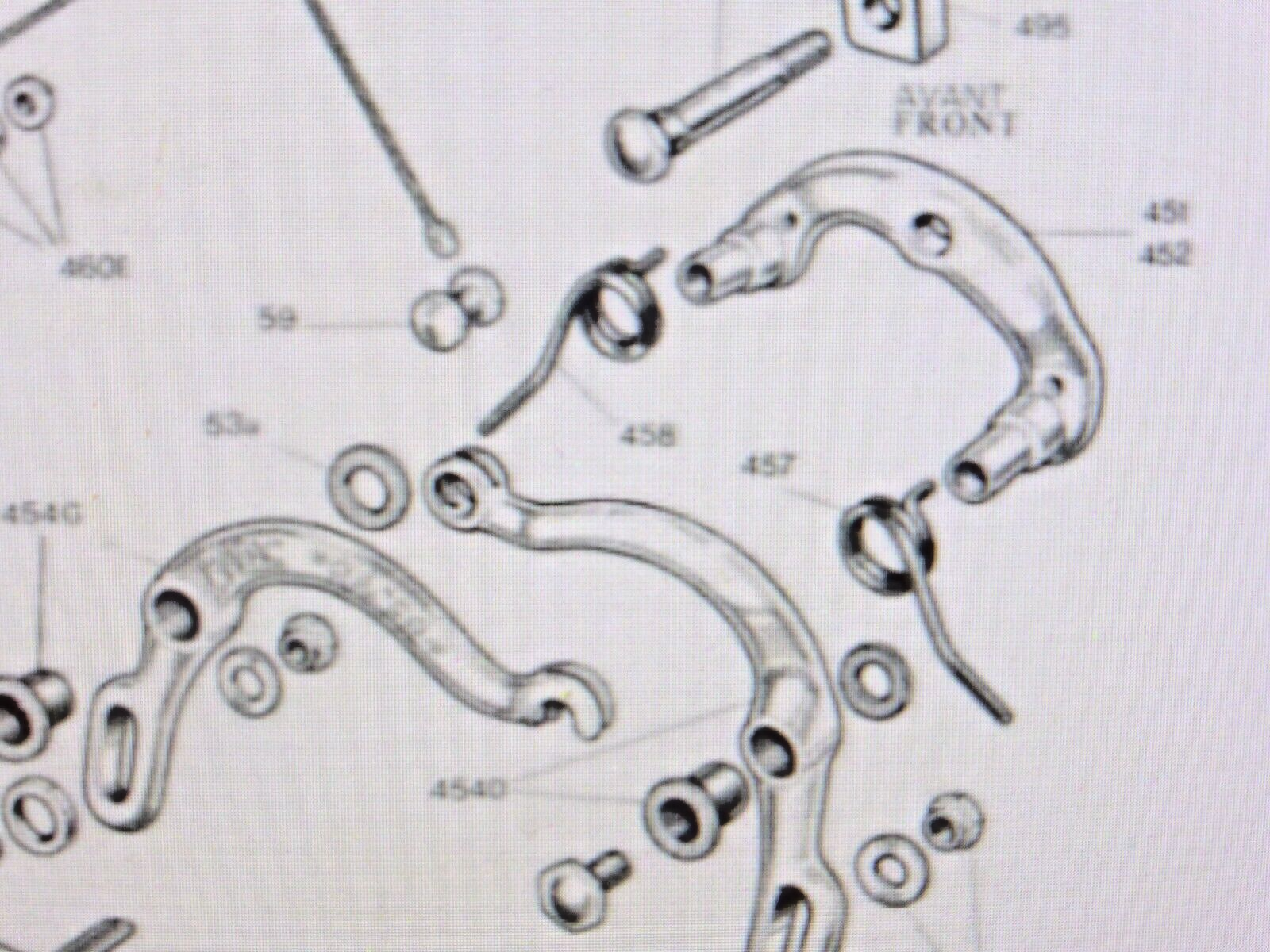 1 Spring for Mafac Racer brake caliper  vintage bike race french touring ref 457
