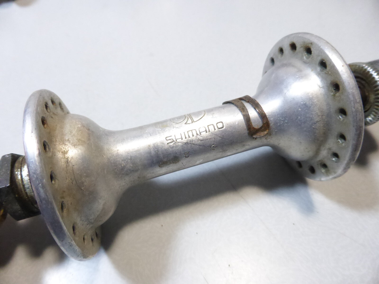 4 vintage axe moyeux maillard sachs shimano front axle