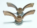 ✨ NOS Neu neuf 2 Écrous Papillon Vélo Ancien SOVA Wing Nuts 8 mm Laiton Vintage