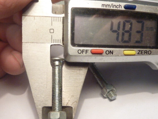 ✨ Ancien stock / NOS –  2 vis Algi – M5 x 30 mm Tête ronde à méplat avec collet