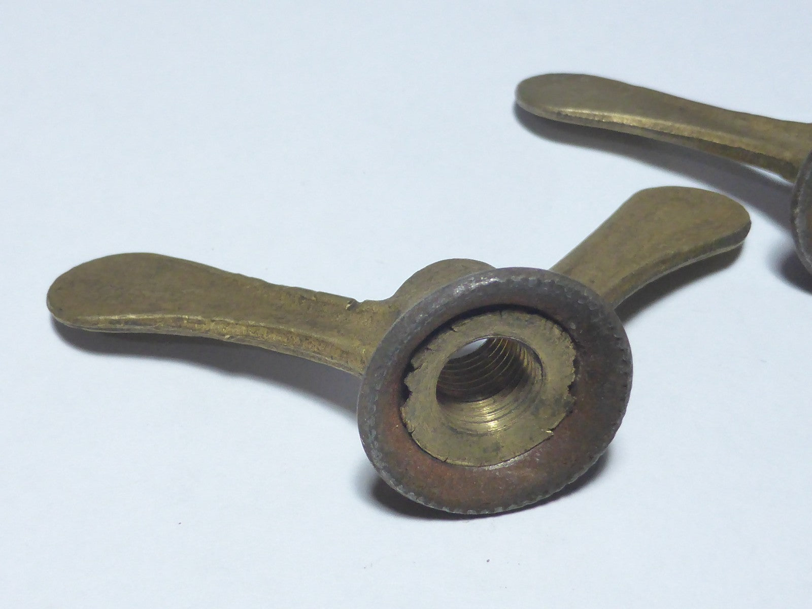 ✨ 2 Écrous Papillon Vélo Ancien laiton  Wing Nuts 9 mm Vintage✨