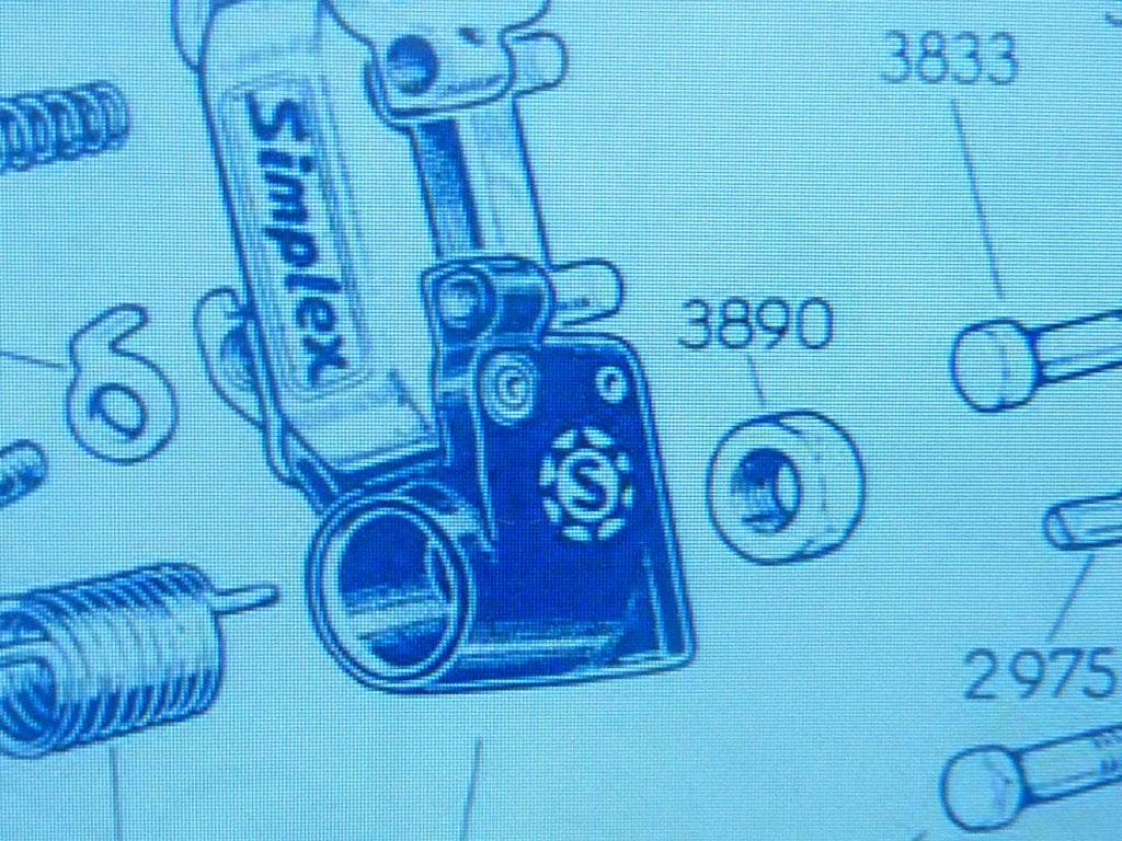 NOS parts    vintage simplex vis contre ecrou 3890 derailleur SX