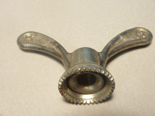 2 anciens Ecrous Papillon Velo Ancien Set Wing Nuts Brass 8 mm vintage Sova