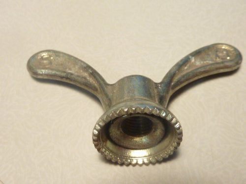 2 anciens Ecrous Papillon Velo Ancien Set Wing Nuts Brass 8 mm vintage Sova