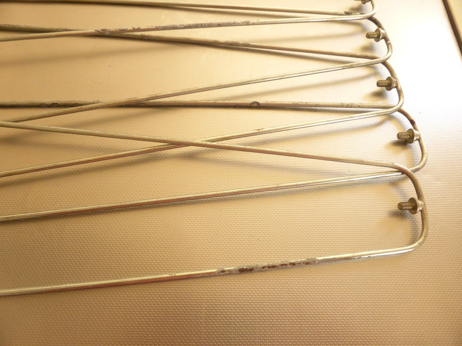 ✨✨lot 6 tringles de garde boue 360 mm Ø 3.5 mm acier vélo vintage 45 mm✨