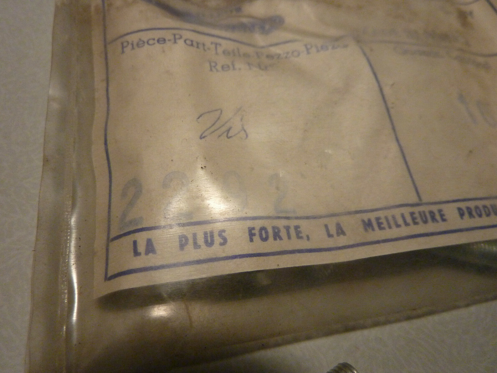 NOS 2 vis  demi collier simplex 2292 prestige et critérium vintage