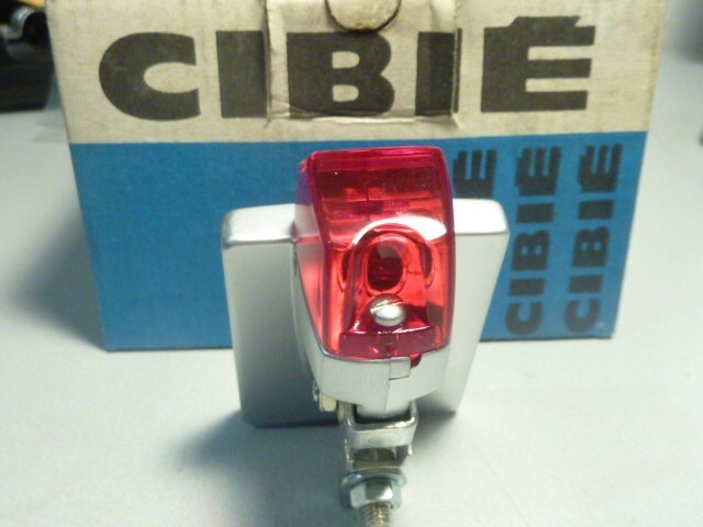NOS CIBIE  FEU PHARE ARRIERE ANCIEN VELO BICYCLE randonneur neuf d'époque
