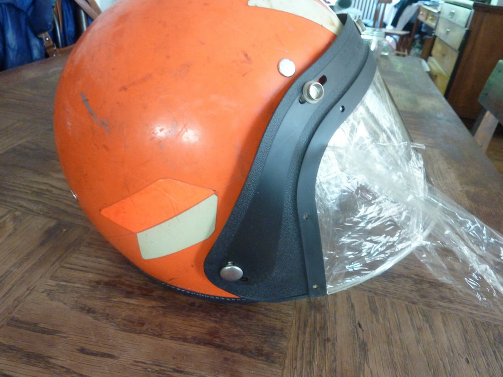 1 Vintage Casque Moto Visière fixe 5 attaches ILC Recomp  Made in USA visor