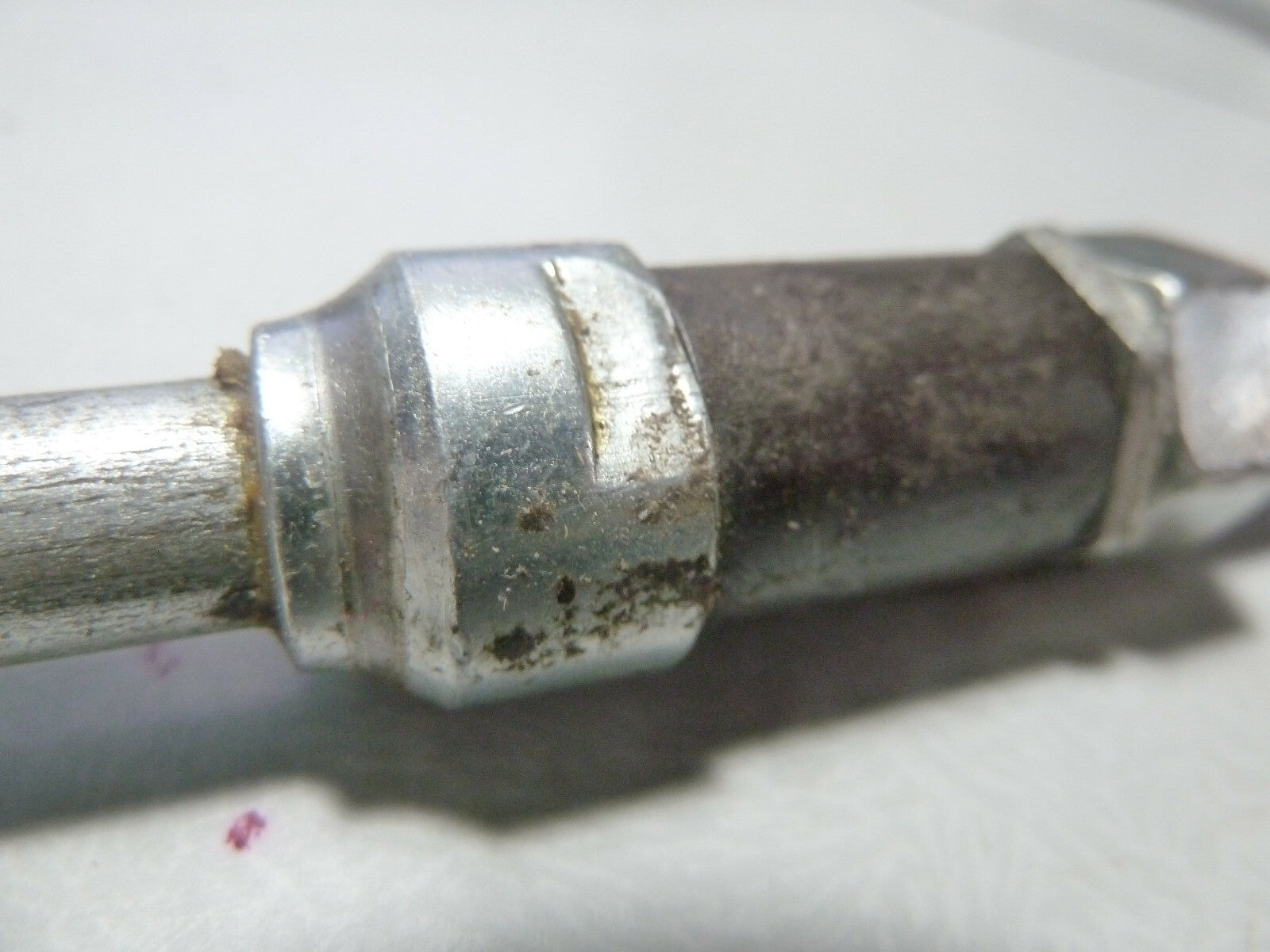 NOS vintage axe moyeux roue 9.5 mm L 163 mm cone de 16.5 mm
