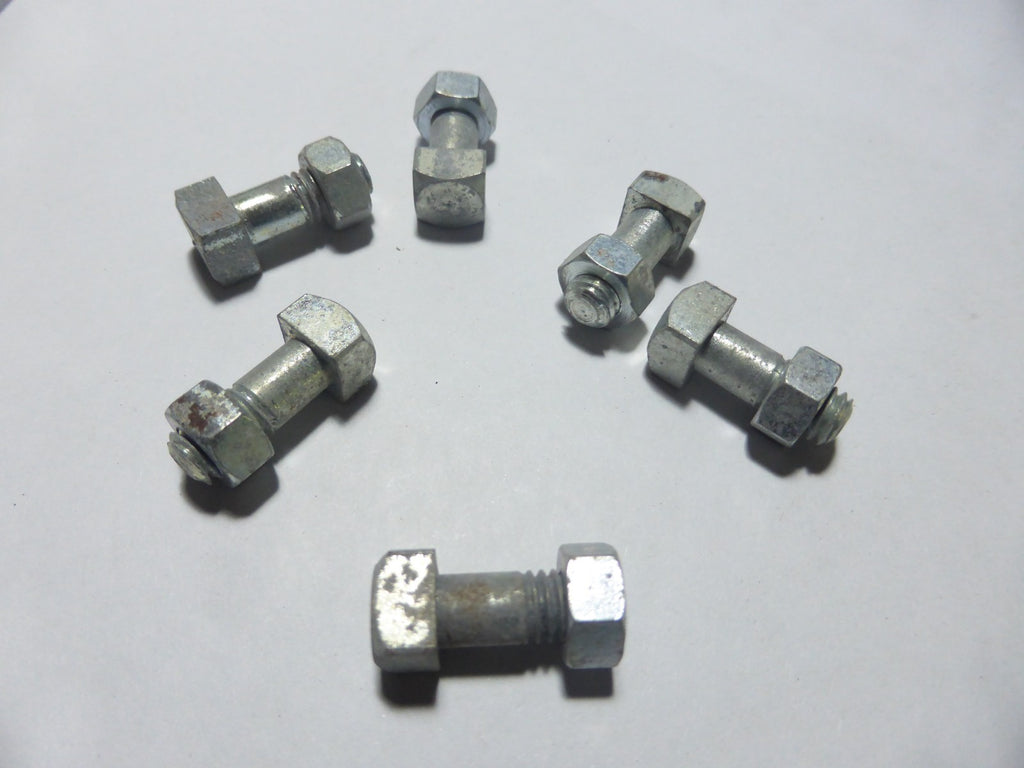 5 vis écrou fixation couronne  6x15 mm  motobecane motoconfort mobylette Peugeot