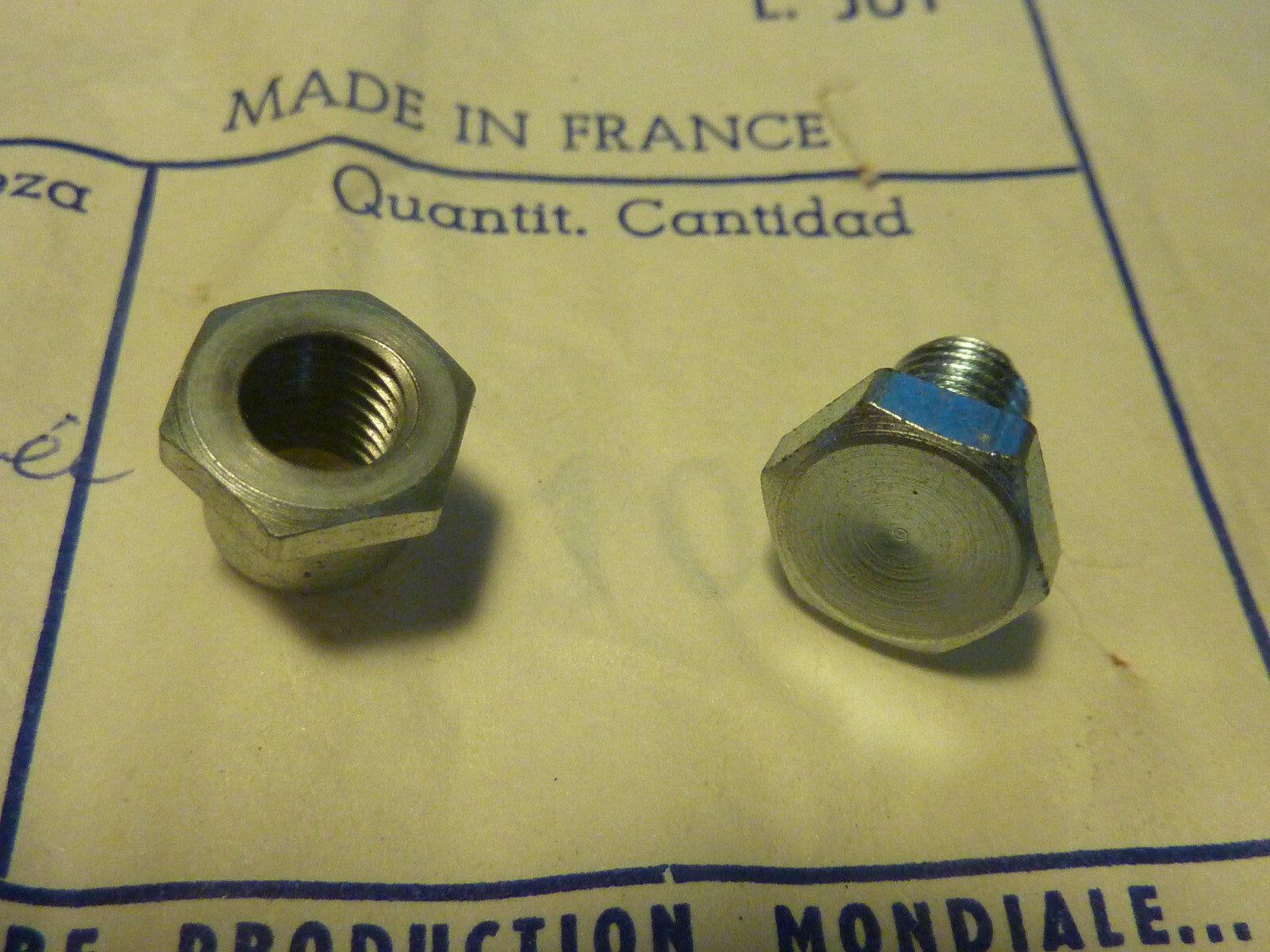 NOS SIMPLEX # 995-996 boulon cheminéé pedalier velo vintage crankset screw