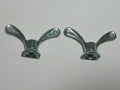 2 anciens Ecrous Papillon Velo Ancien Set Wing Nuts Brass 8 mm vintage Sova