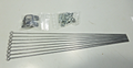✨NOS tringles garde boue 350 mm Ø 3 mm acier vélo Fender Stay set velo vintage✨
