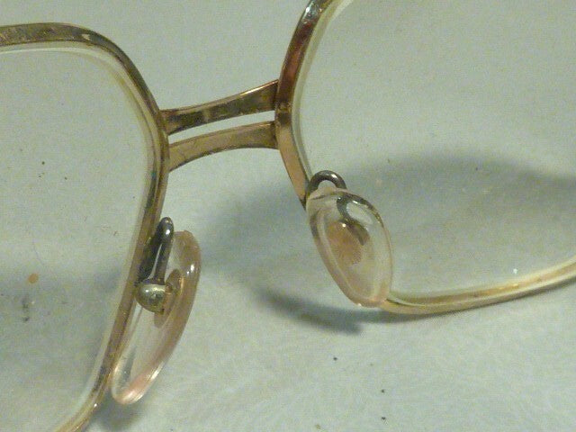 AUTHENTIQUE vintage 1960 PLAQUEE OR LUXOTTICA 18K paires lunette de vue LUNETTES