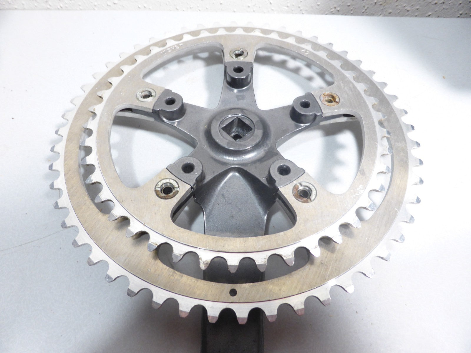 NOS Miche Monolithic Bicycle Crankset Double chainring 52-42