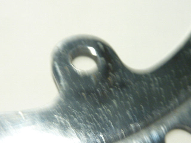 vintage CHAINRING  - 42 - Plateau acier chromé trous de Ø 6 mm