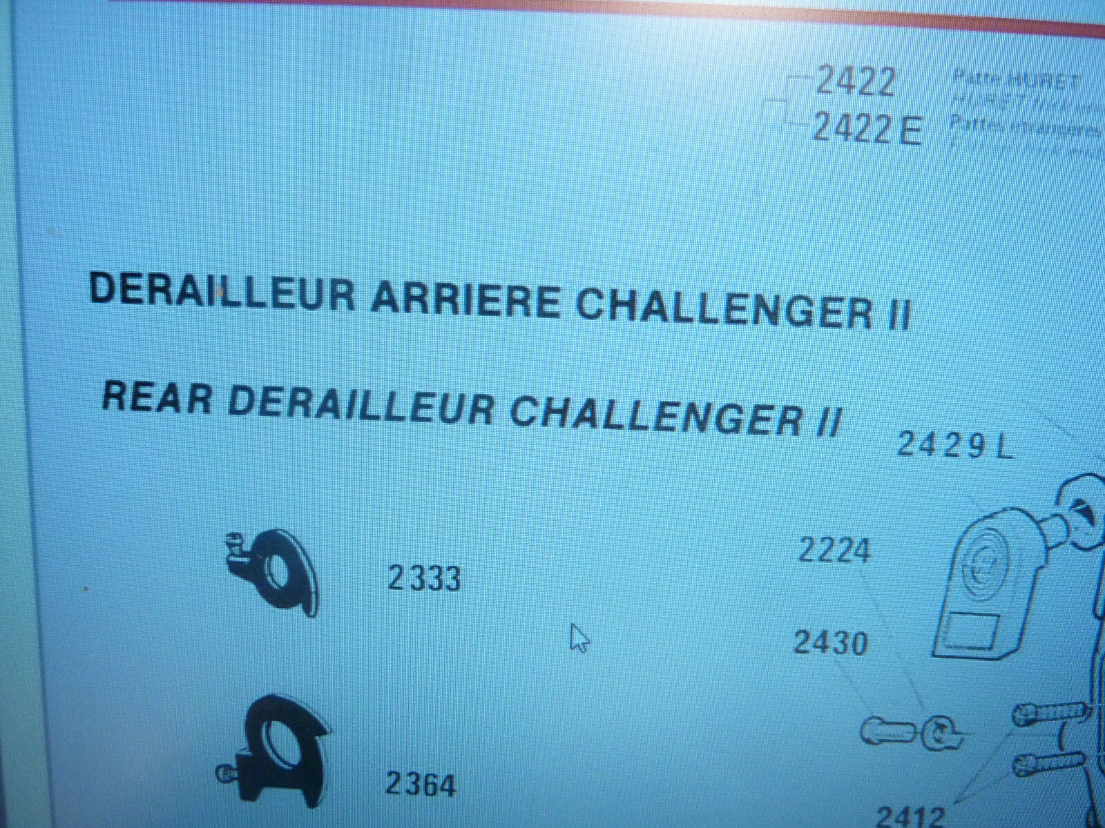 ✨ NOS Vis Cale de Serrage Huret Réf 2430 / 2224 Dérailleur Success  Challenge✨