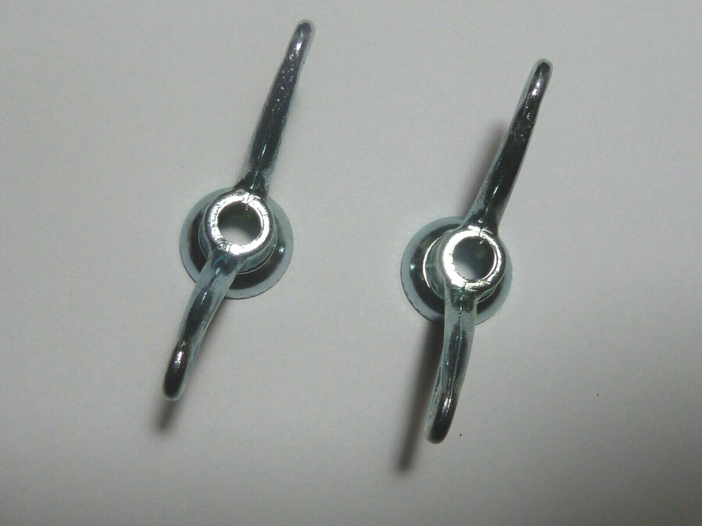 2 anciens Ecrous Papillon Velo Ancien Set Wing Nuts Brass 8 mm vintage Sova