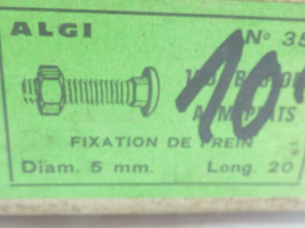 ALGI 5 vis M5 tête bombée meplat velo Peugeot motobecane pliable randonneur