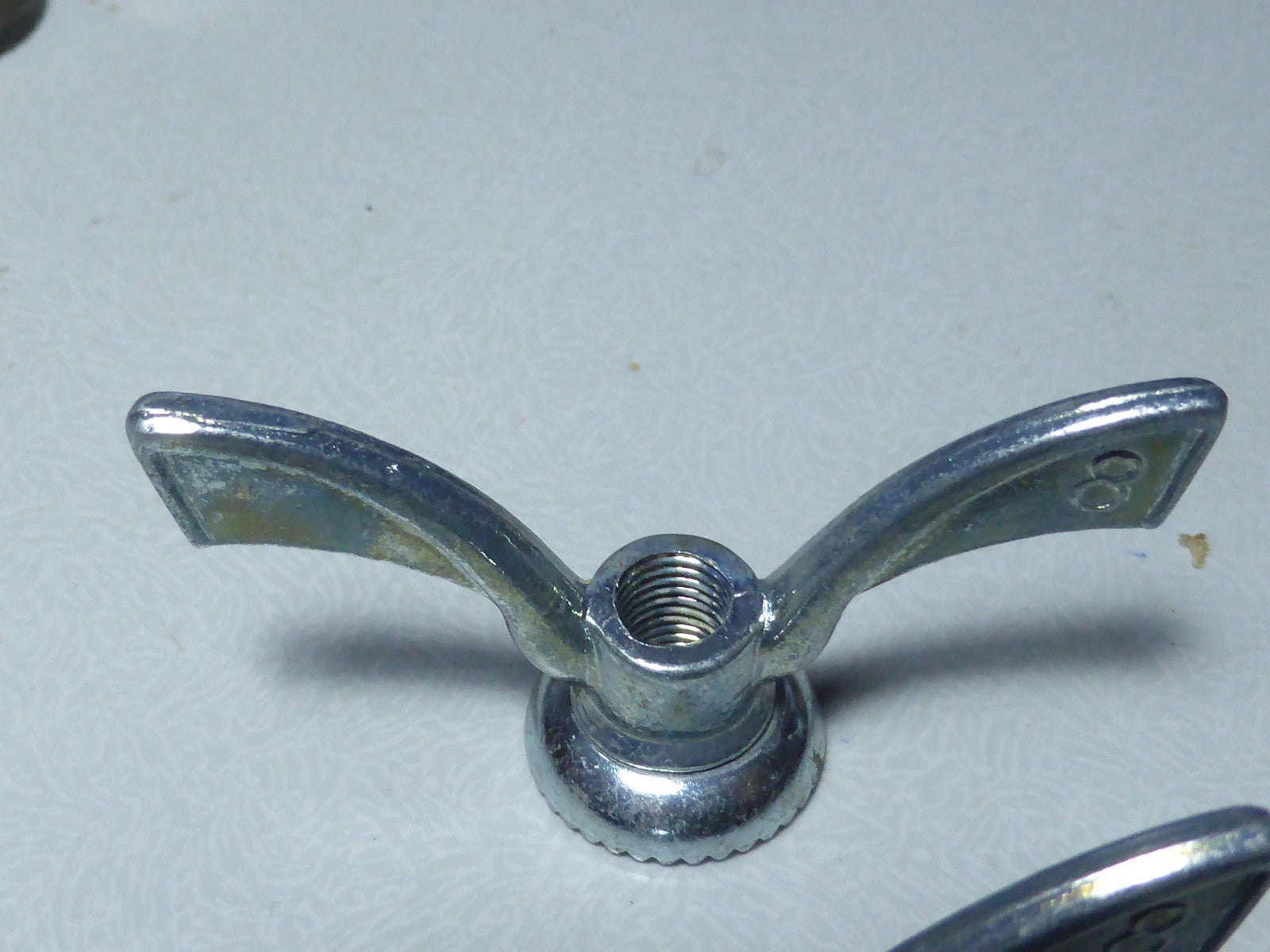 NOS 2 anciens Ecrous Papillon SOVA Velo Ancien Set Wing Nuts Brass 8 mm vintage