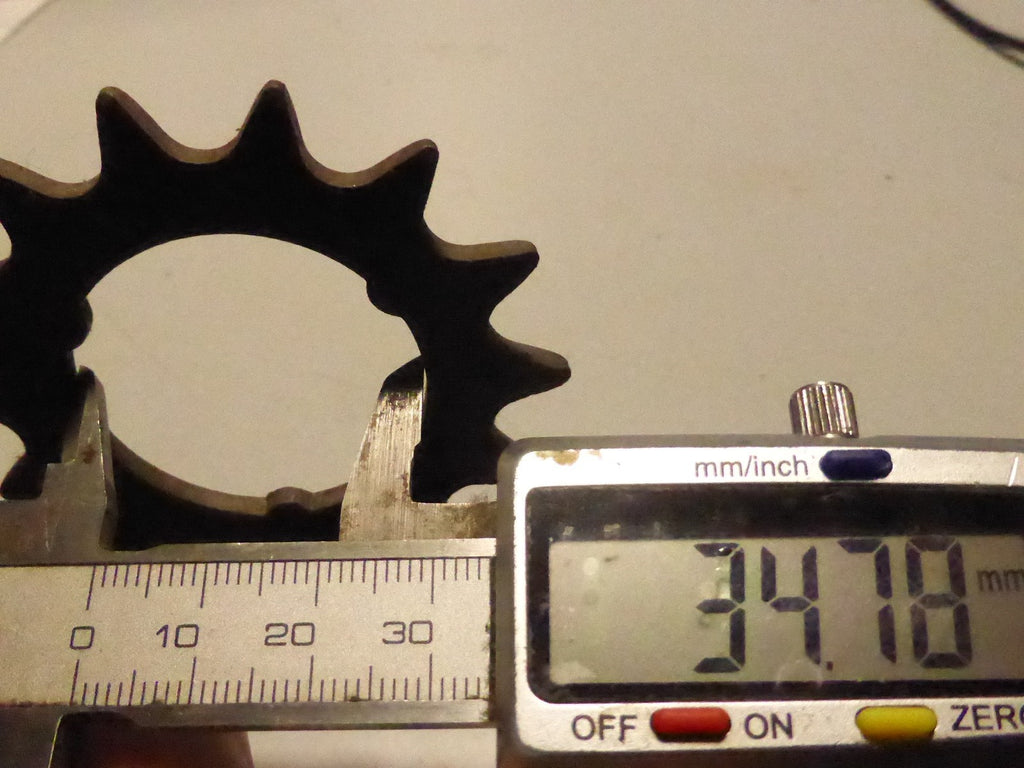 TORPEDO sprocket 3 ENCOCHES PERCAGE 35mm 14 DENTS VINTAGE PARTS 1970's
