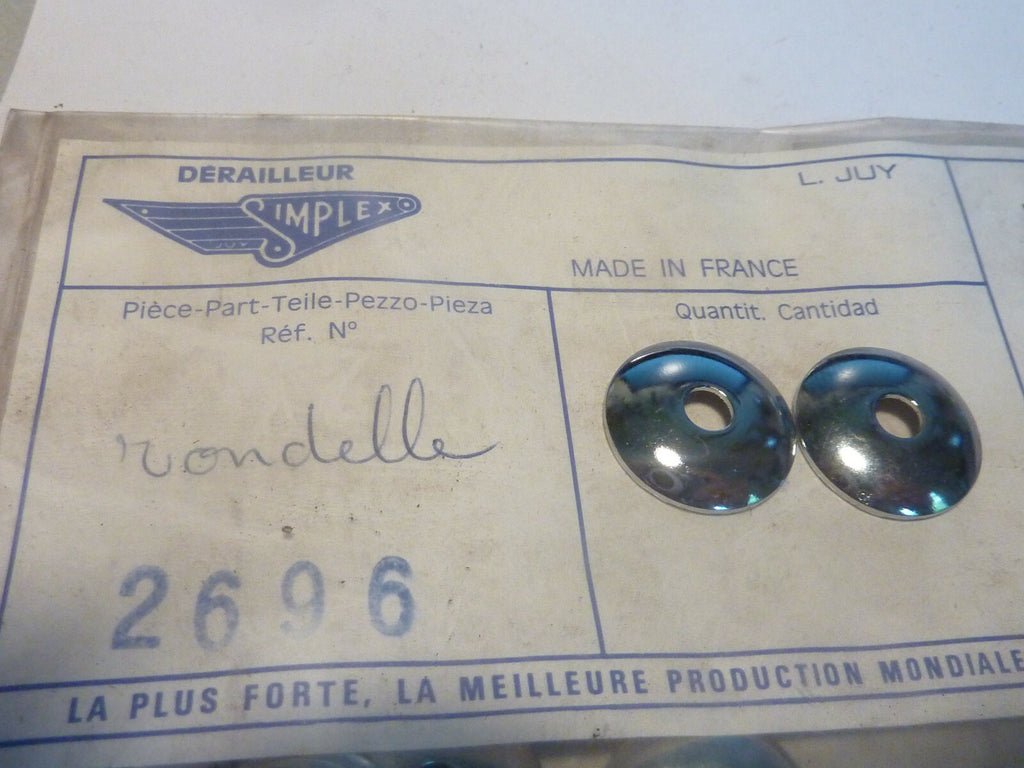 ✨ NOS Lot 2 Chapes  Rondelles – Manettes Dérailleur – Simplex 2696 / SXP / SXPL✨
