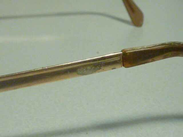 AUTHENTIQUE vintage 1960 PLAQUEE OR LUXOTTICA 18K paires lunette de vue LUNETTES
